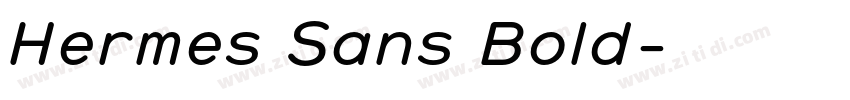 Hermes Sans Bold字体转换